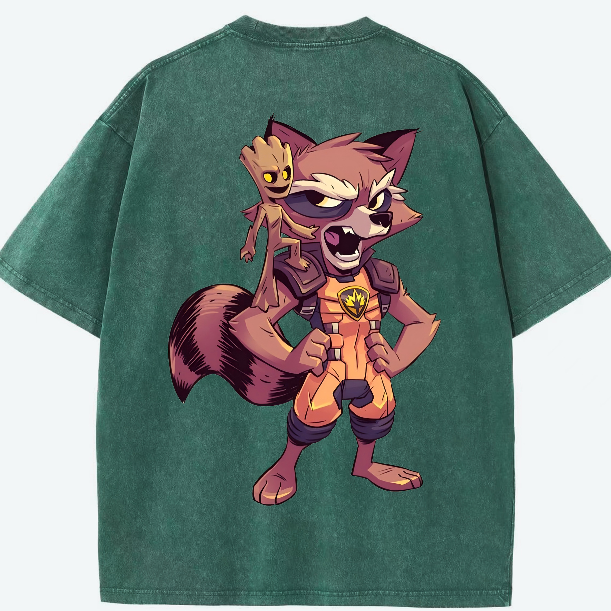 （画像用） アベンジャーズ The Avengers 綿100% ヴィンテージ風 半袖Tシャツ（背面プリント）